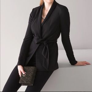 NWOT White House Black Market Black Slip on Blazer